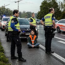 «Die Blockaden sind auch für uns unangenehm» Strassenblockade von Renovate Switzerland