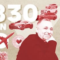 «Ich verdiene netto rund 34’830 Franken im Monat» Collage mit Mann, Flugzeug, Essen und Autos - Wirtschaftsinformatiker Kaspar Hess arbeitet als Verkaufsleiter in einer internationalen IT-Firma. Mit seiner Familie lebt er «luxuriös, aber nicht unvernünftig». Für die Beobachter-Serie legt er sein Budget offen