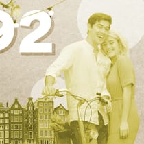 «Ich verdiene 5192 Euro netto – mein Lohn ist für Holland angepasst» Collage: Ein junges Paar vor Amsterdamer Häusern - Sebastian Kramer und Jael Leu sind nach Amsterdam gezogen. Sie schätzen die Lockerheit der Niederländer und die Velokultur, das Sparen aber ist schwieriger geworden. Für die Beobachter-Serie legt das Paar sein Budget offen