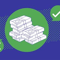Checken Sie mit diesem Tool, ob Sie Anspruch auf die 13. AHV-Rente haben Illustration mit Geldbündel und Checkmark - Der Be-O-Mat liefert eine persönliche Antwort auf Ihre Fragen. Etwa ob Sie berechtigt sind, die 13. AHV-Rente zu erhalten, und wie sich diese berechnet