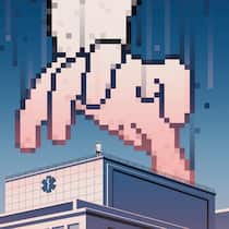 «Wir greifen jede Firma an, zu der wir vollen Zugang erhalten» Illustration: Grosse Hand greift nach Spitalgebäude