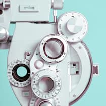 Aufsichtsbehörden knöpfen sich Pallas-Kliniken vor Close up of a phoroptor, an instrument used by eye care professionals during an eye examination.
157558945