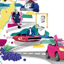 Die grandiosen Verrückten Illustration: Kultureller Roadtrip durchs Rheintal