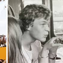 Wie das WEF mein Dorf verändert hat Collage mit Retro-Skiständer und dem Autor als Jüngling - Unser Autor wuchs als Einheimischer in einem Fremdenort auf. Und erlebte, wie die Wohnungspreise auf Zürcher Niveau stiegen