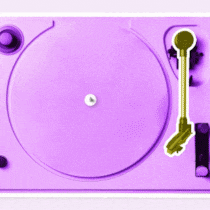 Das sind unsere Herzschmerz-Songs Beobachter Schöner Scheiden: Eine mit einem gebrochenen Herzen versehene Vinylscheibe wird auf einen Plattenspieler gelegt.