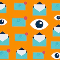 Wer liest meine Mails? Illustration Überwachung Emails: Wer darf meine Emails lesen?