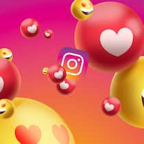 «Krank herzig, Bro» Illustration mit Emojis und Herzen. Auf Instagram kann man über sogenannte Spotted-Accounts dabei sein, wenn sich junge Menschen verlieben. Ein Frühlingsspaziergang durch die Schweiz im Jahr 2023.