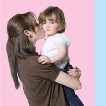 «Grosse Männer sind nicht bessere Chefs» Mutter mit Kind auf Arm vs. Mann mit dickem Bauch