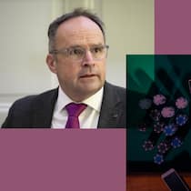 Riesige Verluste im Casino – jetzt wird untersucht Collage aus Portrait Thomas Fritschi und PC - Eine Frau hat beim Grand Casino Baden online ihren ganzen Jahreslohn verspielt. Nach der Beobachter-Recherche ermittelt die Aufsichtsbehörde und stellt sich der Kritik.