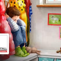 Zum Sonderschüler abgestempelt Illustration einsames Kind in der Schule