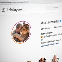 Tierschützer kritisieren Schweizer Instagram-Star Der Instagram-Account von Dean Schneider