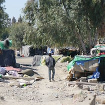 «Die Grenzen zu lockern ist weltfremd» Migrantencamp bei Fes in Marokko