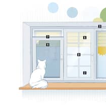 So behalten Sie den Durchblick Illustration eines Fensters