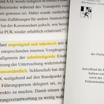 Kommission kritisiert Vorgehen gegen Quadroni massiv Auszug aus dem PUK-Bericht zum Bündner Baukartell