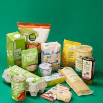 Plötzlich gibts Bio auch in billig – Migros und Coop machen mit Verschiedene Bioprodukte, Alnature (Migros), Bio365 (Coop), Bio Organic (Lidl), retour au sources (Aldi), Bio Natura (Aldi)
