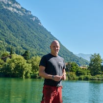 Er sagte noch: «Gopferteli, heute geht was in die Hose» André Wyss am Burgseeli - André Wyss kann schlecht schwimmen. Trotzdem rettete er zwei Touristen vor dem Ertrinken. Ein Besuch am Unglücksort in der Nähe von Interlaken