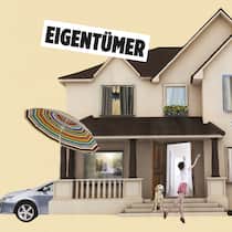 Das Eigenheim gibts nur noch für Reiche Illustration eines Eigenheims
