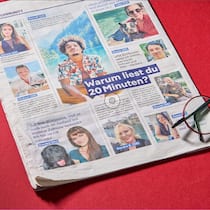 Das findet sogar die KI pfui «20 Minuten», Jubiläumsausgabe: Gefälschte Leser Das findet sogar die KI pfui «20 Minuten» hat künstliche Intelligenz (KI) genutzt, um Leser zu erfinden. Darf man das? Wir haben bei einer künstlichen Intelligenz nachgefragt. Produktionschef Mario Güdel