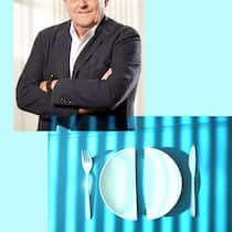 «Bei Scheidungen gibts zu viel Streit vor Gericht» Bildcollage: Scheidungsanwalt Hans-Martin Allemann mit zerbrochenem Geschirr