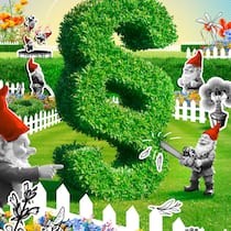 Ihr Garten ist kein rechtsfreier Raum Gartenzwerge haben eine Hecke so zugeschnitten, dass sie aussieht wie ein Paragrafen-Zeichen - Vom verbotenen Kirschlorbeer zum nächtlichen Mähroboter-Einsatz: Was ist im eigenen Garten eigentlich erlaubt? Der Beobachter klärt die brenzligen Rechtsfragen.