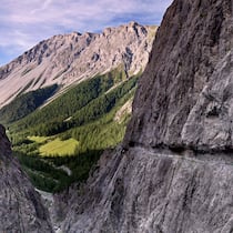 Schmugglern auf der Spur Uina-Schlucht