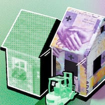 Wer jetzt die Hypothek aufs Eigenheim amortisieren sollte Gabelstapler schiebt die Hälfte eines Hauses zur Bank - Für wen es sich nach dem Aus des Eigenmietwerts lohnt, seine Hypothek zu amortisieren.