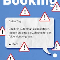 Eine falsche Auskunft – dann sind 593 Euro weg Fehlauskunft: Booking rät einer Schweizer Familie mit vier Kindern, in Hamburg ein Fake-Unterkunft zu buchen.