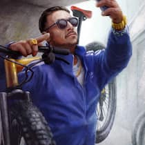 Ein kleiner Fisch will den ganzen Teich Illustration: Ein Mann macht ein Selfie mit einem Velo - Ein Mann erfindet gern Geschichten. Leider sind sie nicht besonders gut. Über eine Betrugsmasche mit lauter Verlierern