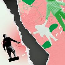 Kind ins Ausland entführt: Was tun? Vater und Mutter halten Kind an der Hand, zwischen Vater und Kind verläuft ein schwarzer Riss. Was gilt bei Kindesentführung.
