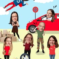 Warum wir uns absichtlich dumm stellen 7 Comicfiguren mit den Köpfen der Autoren - Ziehen Sie auch manchmal mit voller Absicht die Dummheitskarte? Nicht selten stellen sich Menschen unfähig, um nervige Aufgaben auf andere abzuwälzen. Wo sich diese Strategie im Alltag zeigt – und welche Folgen sie haben kann