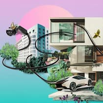 Kein Anschluss fürs E-Auto Illustration zum Thema E-Mobilität, E-Auto, private Ladestationen