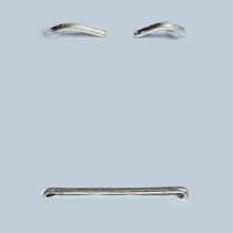 Bürokratie-Monster kostet uns 278 Millionen Franken Set of different staples pushed into a piece of paper. Isolated on white background.
130527548