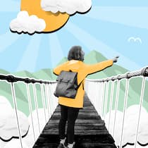 So werden Sie Höhenangst los Eine Frau befindet sich auf einer Hängebrücke beim Wandern in den Bergen. Höhenangst kann Bergwanderern die Tour vermiesen. Wer einige Regeln beachtet, kann aber lernen, damit umzugehen – und sogar Spass daran finden.