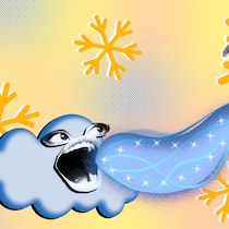 Auf Schneestrassen gelten andere Tempolimits Illustration mit Schneewolke - Wenn Strassen gefrieren, besteht für Passanten und Autofahrer erhöhte Unfallgefahr. Wer in einem solchen Fall haftet und wie es mit der eigenen Verantwortung aussieht