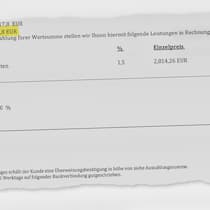 Die neue Masche der Online-Betrüger Zuerst 31'000 Euro zahlen: Auszug einer Rechnung eines Bitcoin-Betrügers
