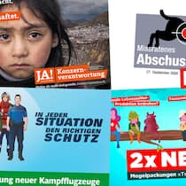 Maulkorb für NGOs trifft am Ende alle Plakate von Volksinitiativen