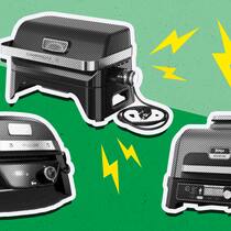 Die Preisunterschiede bei Elektrogrills sind riesig Bildmontage Campingaz Attitude 2Go Electric, Ninja Woodfire Pro Connect XL und Weber Pulse 1000 Elektrogrill
