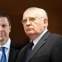 Green Cross Schweiz verschweigt massive Probleme Martin Bäumle und Michael Gorbatschow auf einem Bild montiert