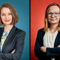 Frauen mit 65 in Rente? Zwei Expertinnen im Schlagabtausch Mitte-Frauen-Präsidentin Christina Bachmann-Roth (li.) und Gewerkschafterin Gabriela Medici