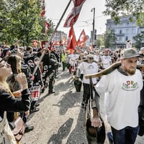 Sie sind gekommen, um zu bleiben Proteste gegen Corona-Massnahmen