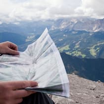 Eine Wanderkarte richtig falten Wanderkarte zusammenlegen