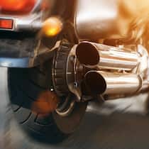 Schluss mit krachenden Motoren Auspuff eines Motorrads