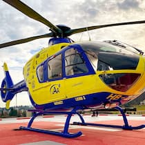 Wenn der falsche Helikopter kommt Helikopter der Alpine Air Ambulance