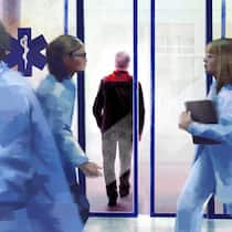 Untersuchung erfolgreich – Patient stirbt Illustration «Der Fall»: Mann verlässt Spital
