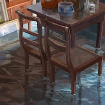 Vom Regen in die Traufe Illustration «Der Fall»: Überflutete Scheune