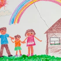 So verkraften Kinder die Trennung besser Symbolbild Trennung: Zerrissene Kinderzeichnung