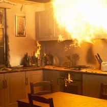 Als Hausbesitzer auf der sicheren Seite Brennende Küche