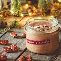 Brotaufstrich aus gebrannten Mandeln Aufstrich aus gebrannten Mandeln