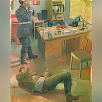 Die Justiz verurteilte ihn zum Scheitern Illustration: Mann liegt zusammengeschlagen auf dem Boden