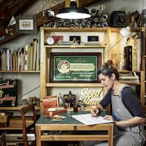 Haus des Goldes Schriftenmalerin Brigitte Jaggi